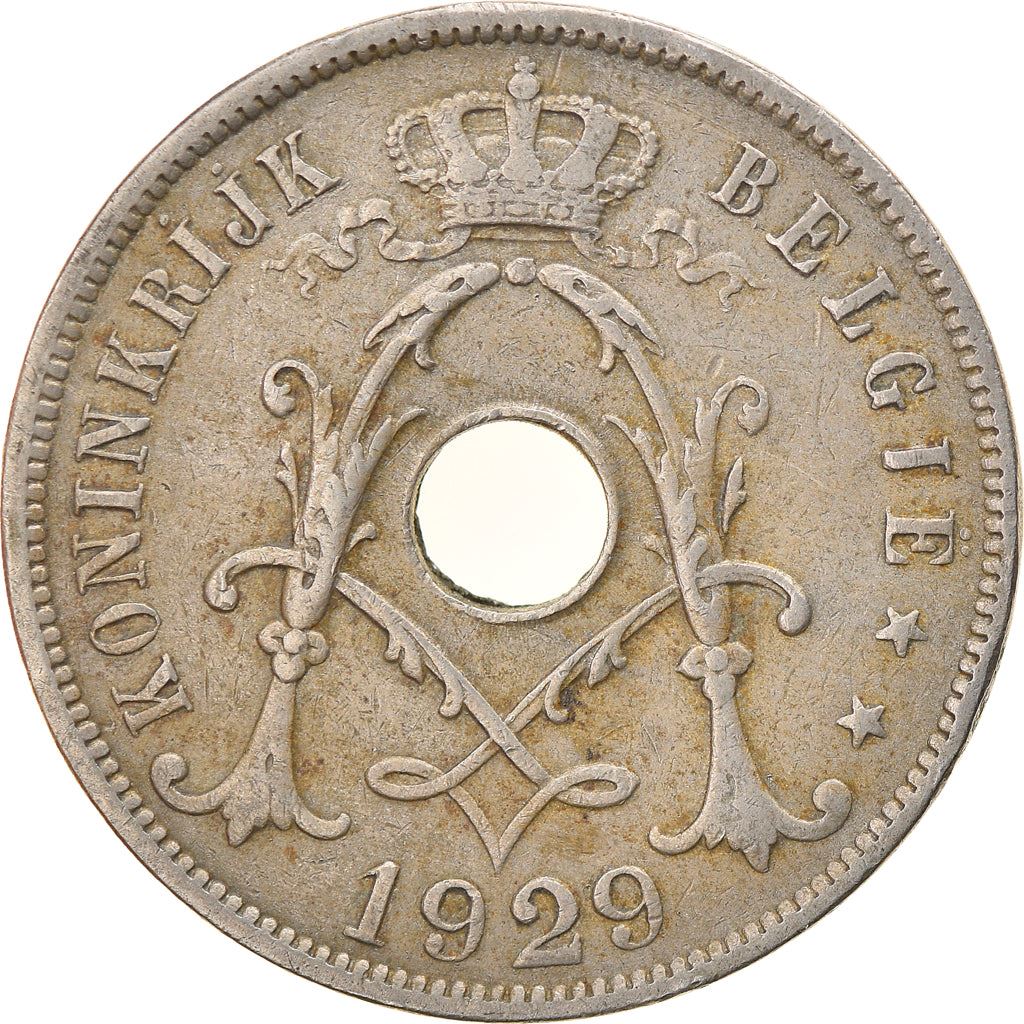 Belgian Coin 25 Centimes - Albert I België | Olive Branch | Star | KM69 | 1910 - 1929