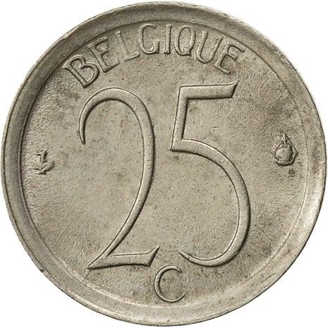 Belgian Coin 25 Centimes - Baudouin I Belgique | Privy | KM153 | 1964 - 1975