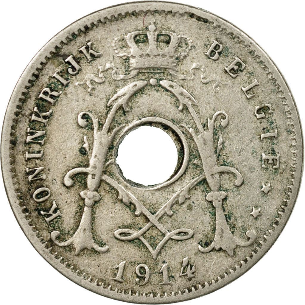 Belgian Coin 5 Centimes - Albert I België | Olive Branch | Star | KM67 | 1910 - 1931