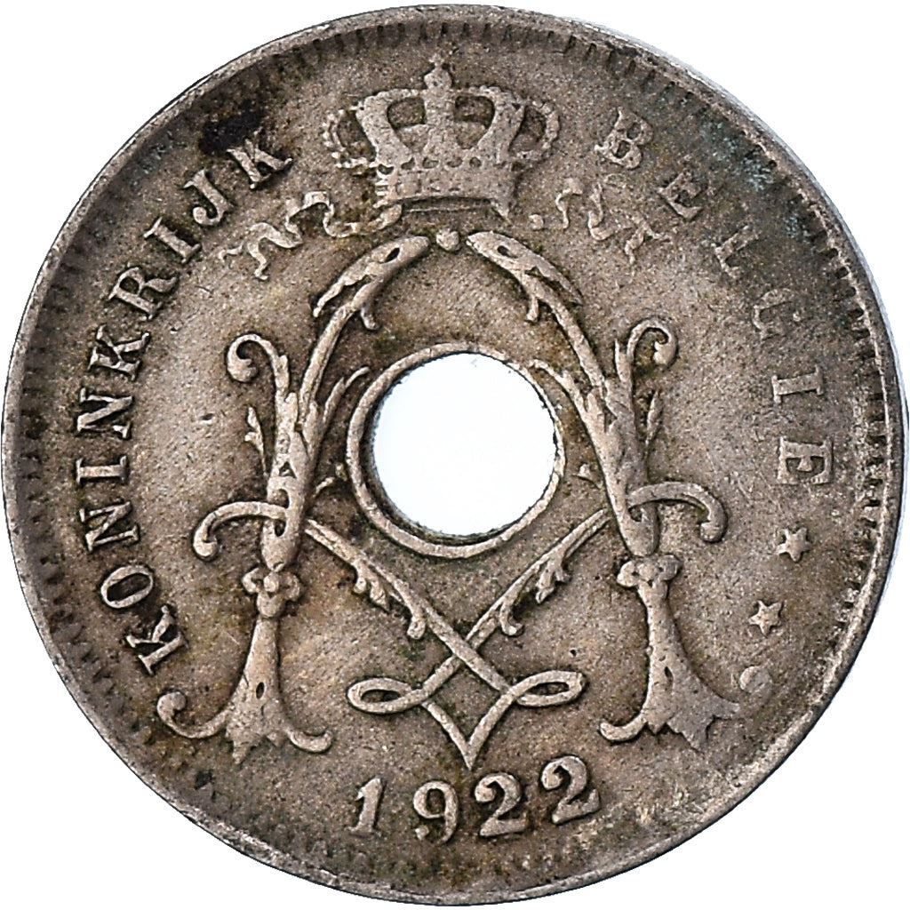 Belgian Coin 5 Centimes - Albert I België | Olive Branch | Star | KM67 | 1910 - 1931