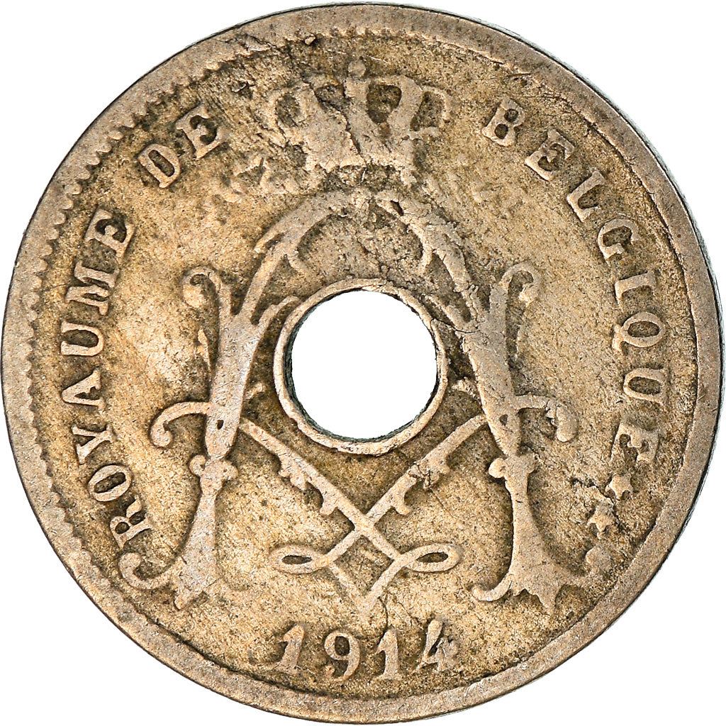 Belgian Coin 5 Centimes - Albert I Belgique | Olive Branch | Star | KM66 | 1910 - 1932