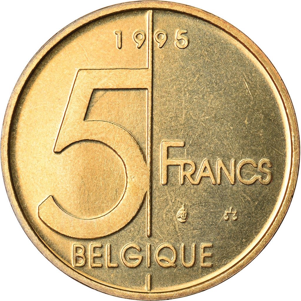 Belgian Coin 5 Francs - Albert II Belgique | Angel | Privy | Scale | KM189 | 1994 - 2001