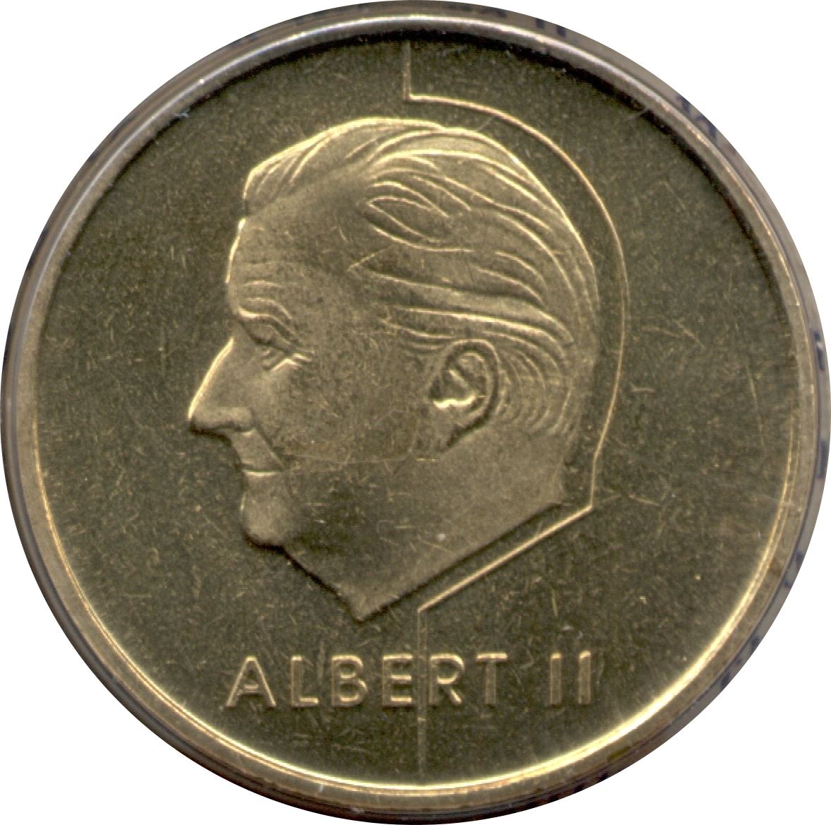 Belgian Coin 5 Francs - Albert II Belgique | Angel | Privy | Scale | KM189 | 1994 - 2001