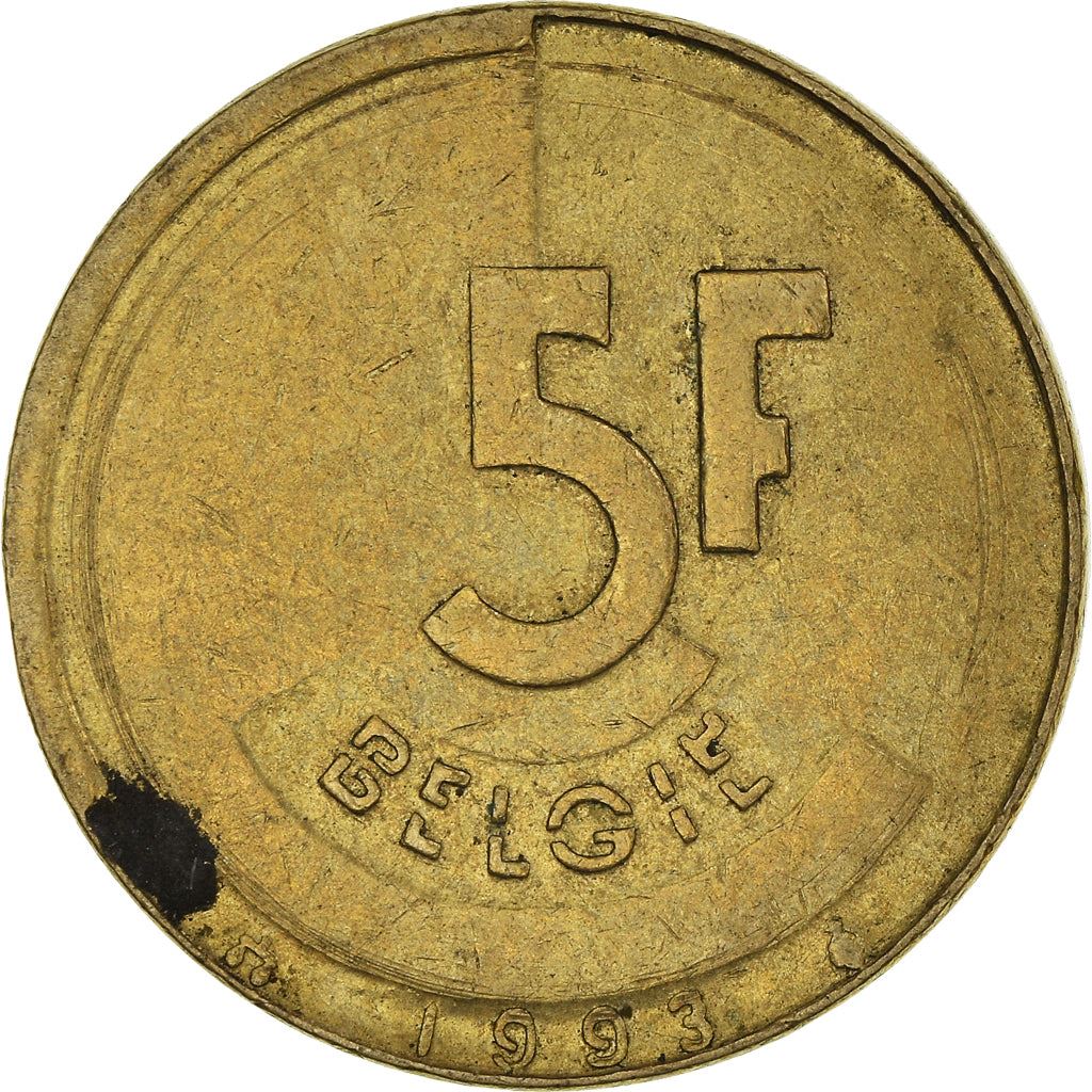 Belgian Coin 5 Francs - Baudouin I België | Angel | Privy | Scales | KM164 | 1986 - 1993