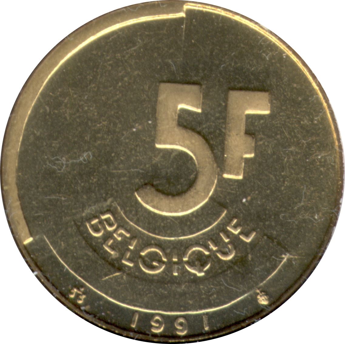 Belgian Coin 5 Francs - Baudouin I Belgique | Angel | Scales | KM163 | 1986 - 1993