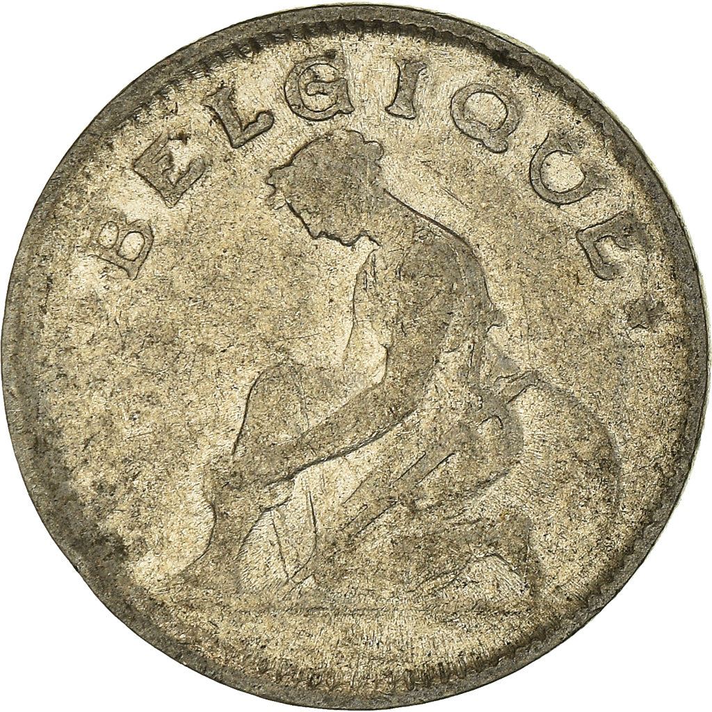 Belgian Coin 50 Centimes - Albert Belgique | Libertine | Caduceus | KM87 | 1922 - 1933