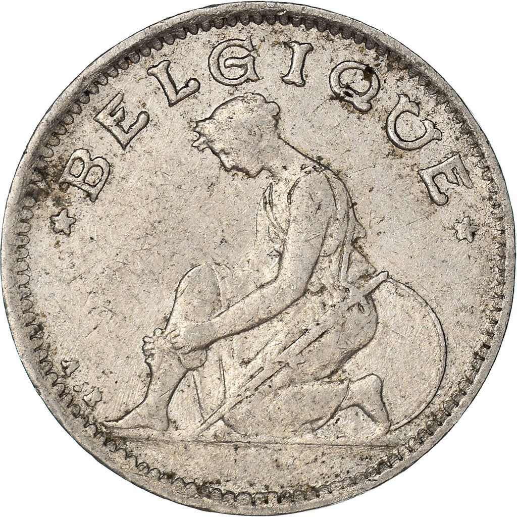 Belgian Coin 50 Centimes - Albert Belgique | Libertine | Caduceus | KM87 | 1922 - 1933