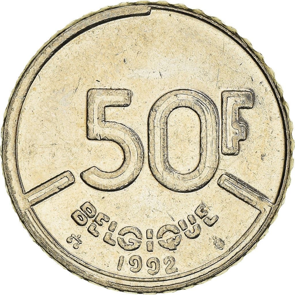 Belgian Coin 50 Francs - Baudouin I Belgique | Angel | Scales | KM168 | 1987 - 1993