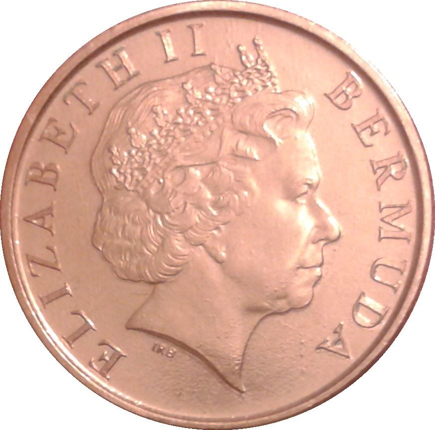 Bermuda | 1 Cent Coin | Queen Elizabeth II | Wild Boar | KM107 | 1999 - 2008