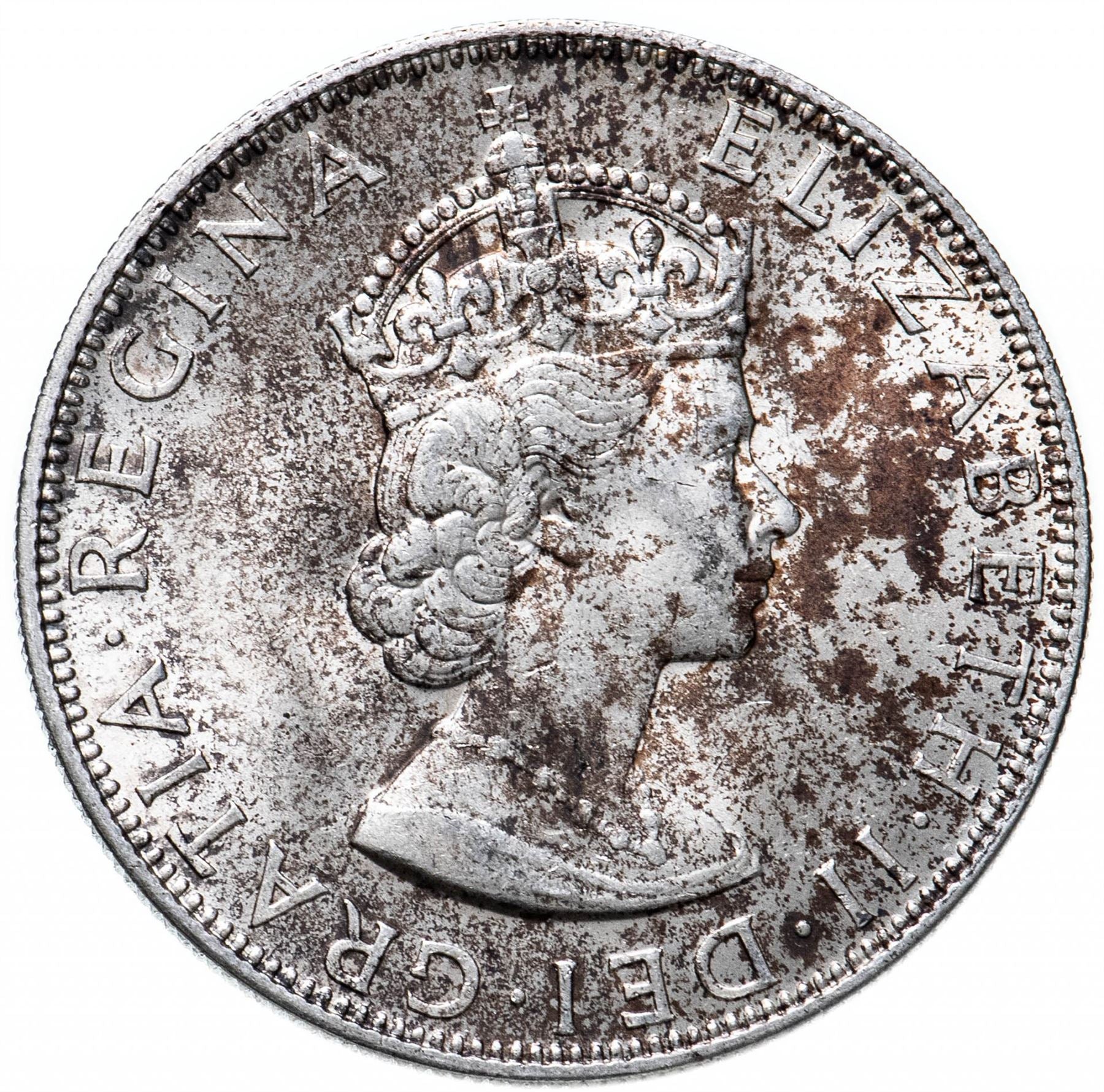 Bermuda | 1 Crown Coin | Queen Elizabeth II | Lion | KM14 | 1964