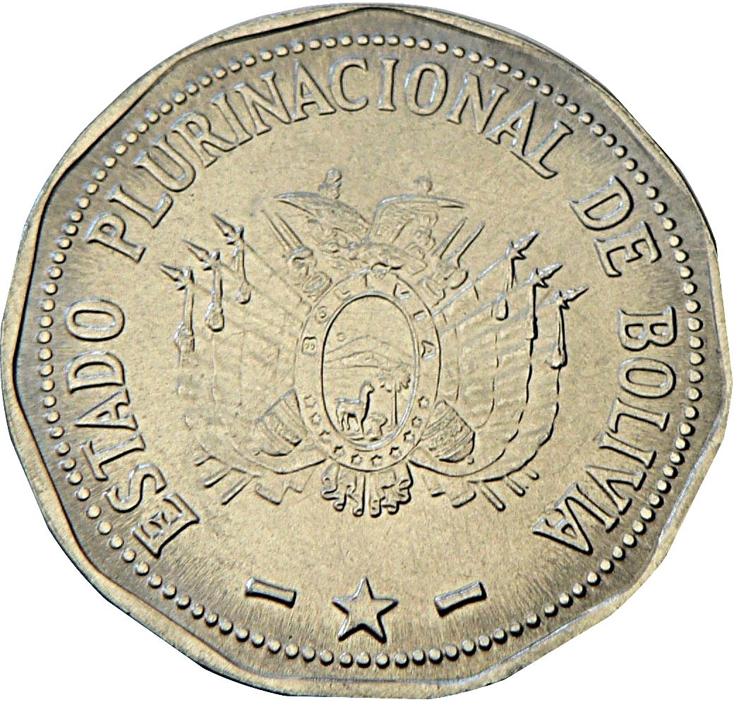 Bolivia | 2 Bolivianos Coin | KM218 | 2010 - 2017