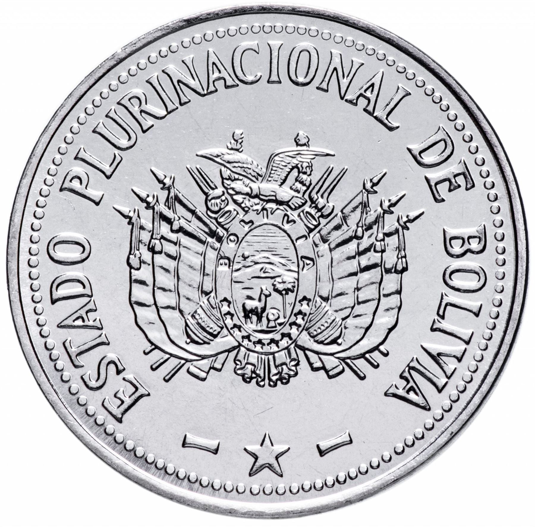 Bolivia 20 Centavos | KM215 | 2010 - 2016