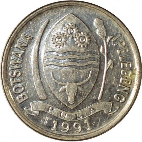 Botswana 10 Thebe Coin | Gemsbok | KM5a | 1991