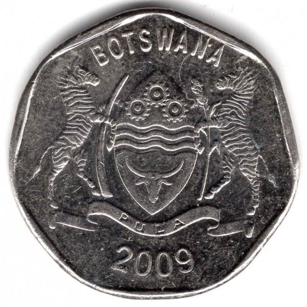 Botswana 25 Thebe Coin | Zebu | KM28 | 1998 - 2009