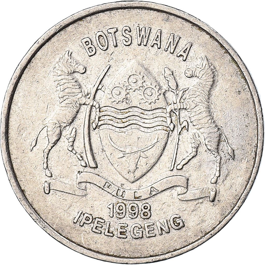 Botswana 50 Thebe Coin | African Fish Eagle | KM29 | 1996 - 2001