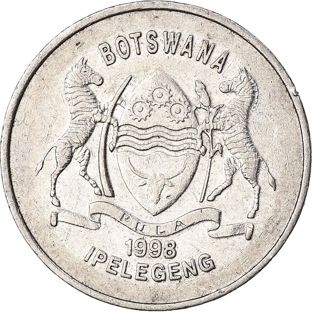 Botswana 50 Thebe Coin | African Fish Eagle | KM29 | 1996 - 2001