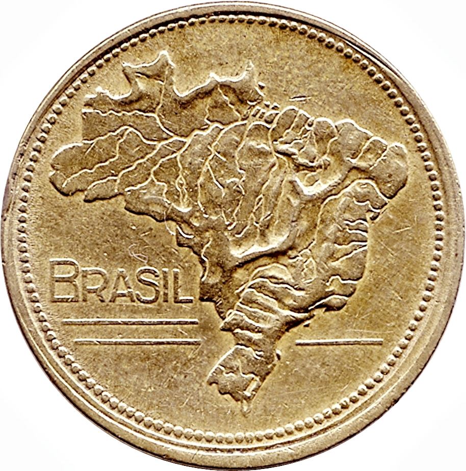 Brazil 1 Cruzeiro Coin | KM558 | 1942 - 1956