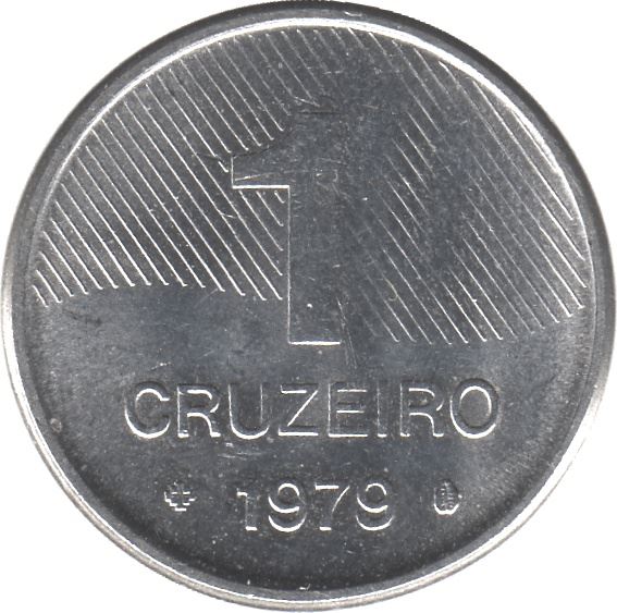 Brazil 1 Cruzeiro Coin KM590 1979 - 1984