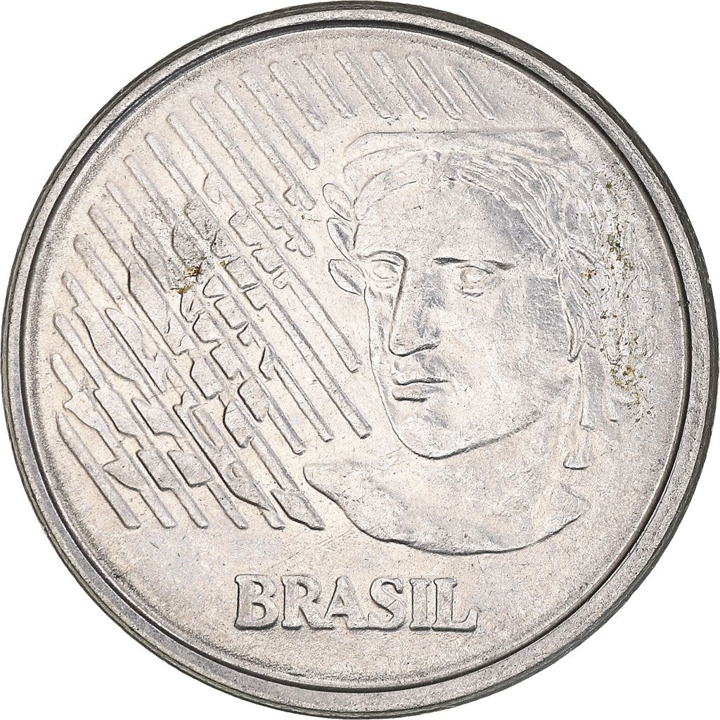 Brazil 1 Real Laureate head of Republic Coin KM636 1994