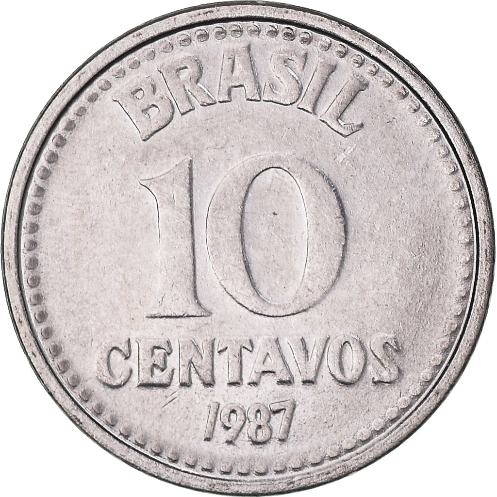 Brazil 10 Centavos Coin KM602 1986 - 1988