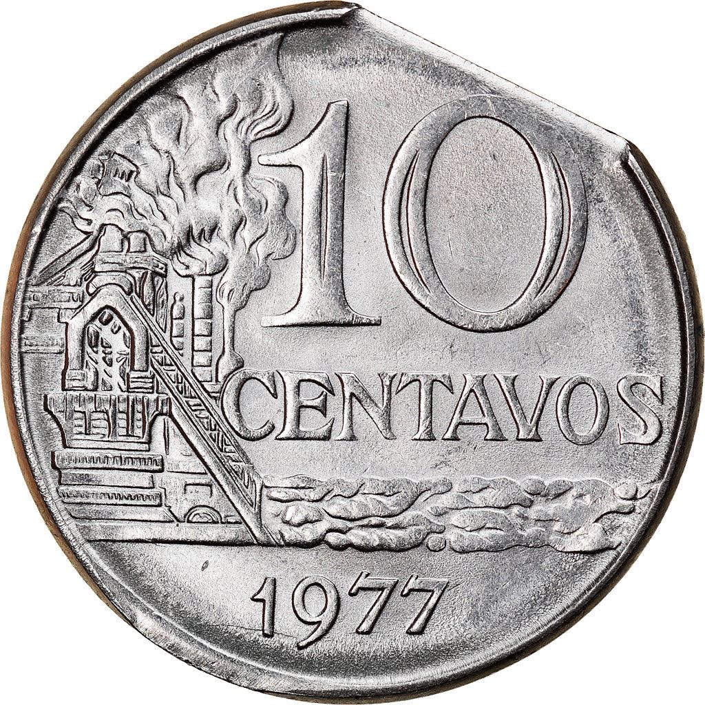 Brazil 10 Centavos Coin | magnetic | KM578.1a | 1974 - 1979