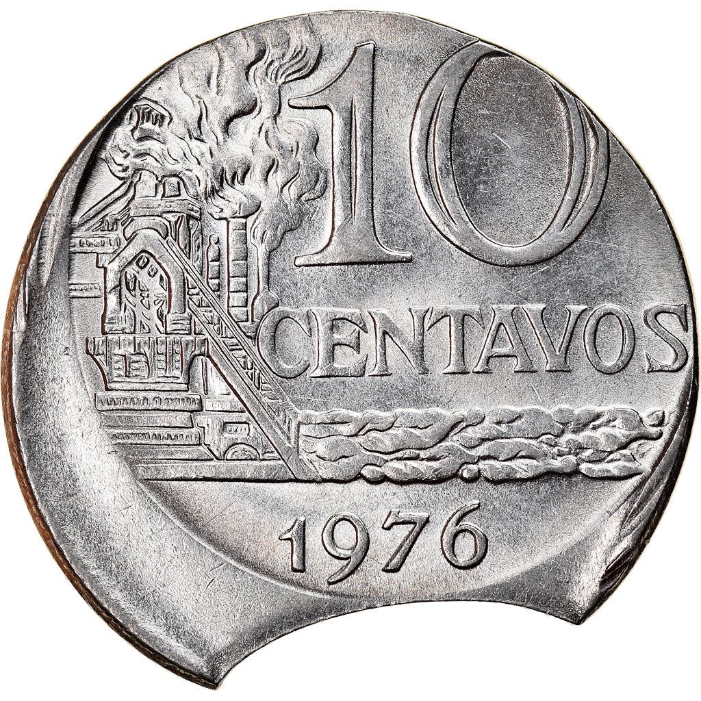 Brazil 10 Centavos Coin | magnetic | KM578.1a | 1974 - 1979