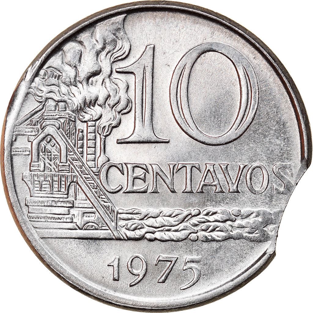 Brazil 10 Centavos Coin | magnetic | KM578.1a | 1974 - 1979