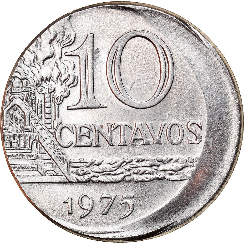 Brazil 10 Centavos Coin | magnetic | KM578.1a | 1974 - 1979