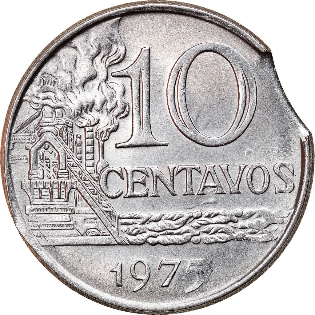 Brazil 10 Centavos Coin | magnetic | KM578.1a | 1974 - 1979