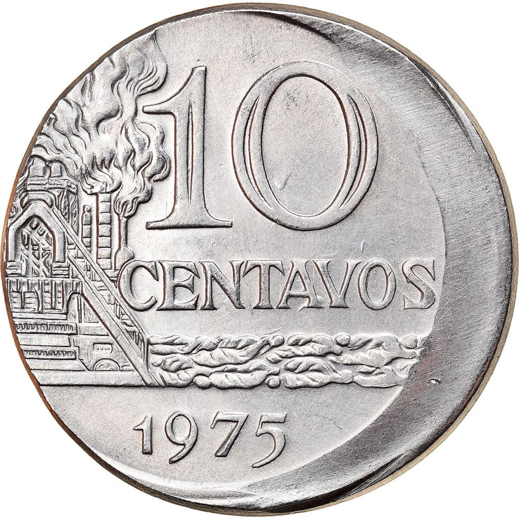 Brazil 10 Centavos Coin | magnetic | KM578.1a | 1974 - 1979