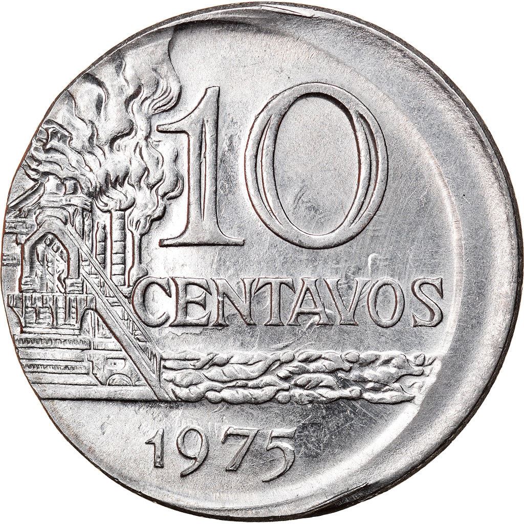 Brazil 10 Centavos Coin | magnetic | KM578.1a | 1974 - 1979