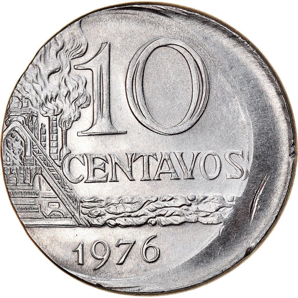 Brazil 10 Centavos Coin | magnetic | KM578.1a | 1974 - 1979