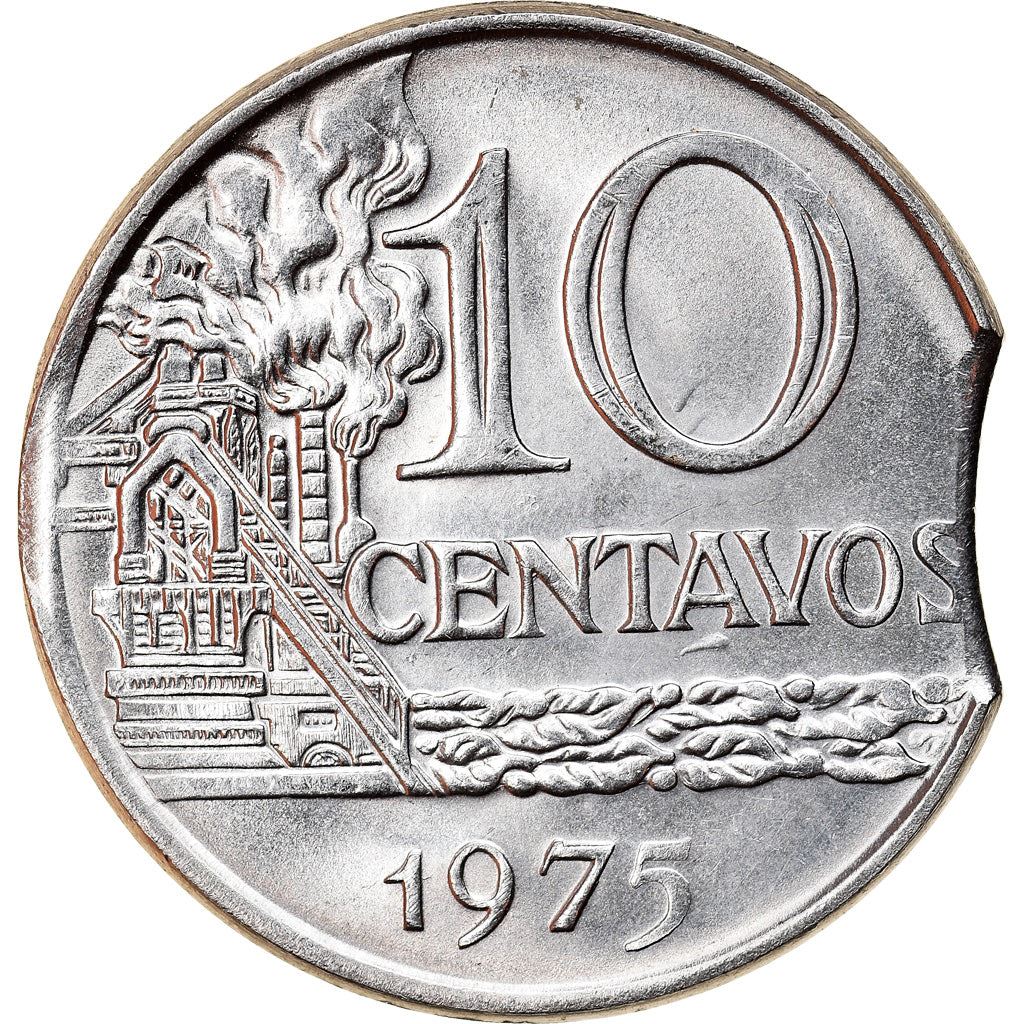 Brazil 10 Centavos Coin | magnetic | KM578.1a | 1974 - 1979