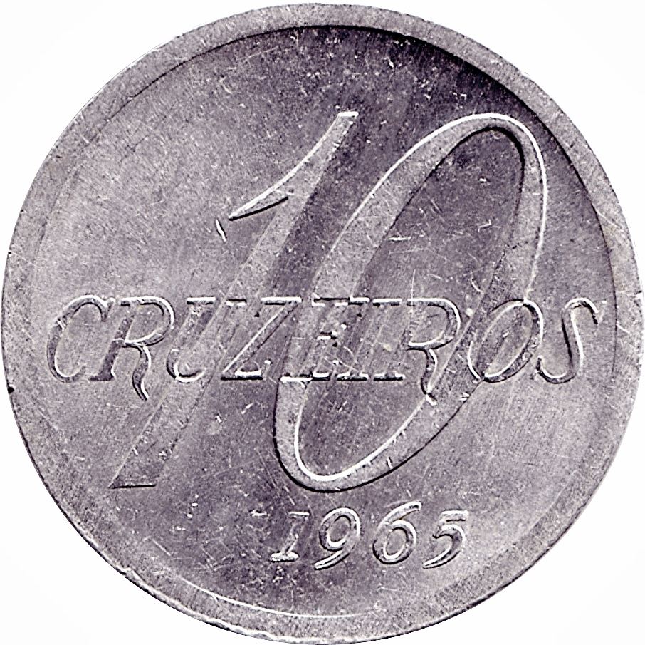 Brazil | 10 Cruzeiros Coin | KM572 | 1965