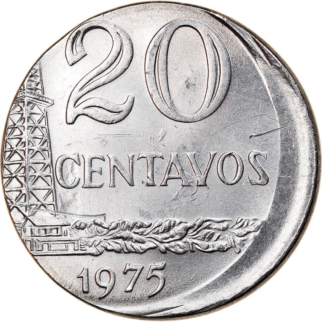 Brazil | 20 Centavos Coin | Oil Well | KM579.1a | 1975 - 1979