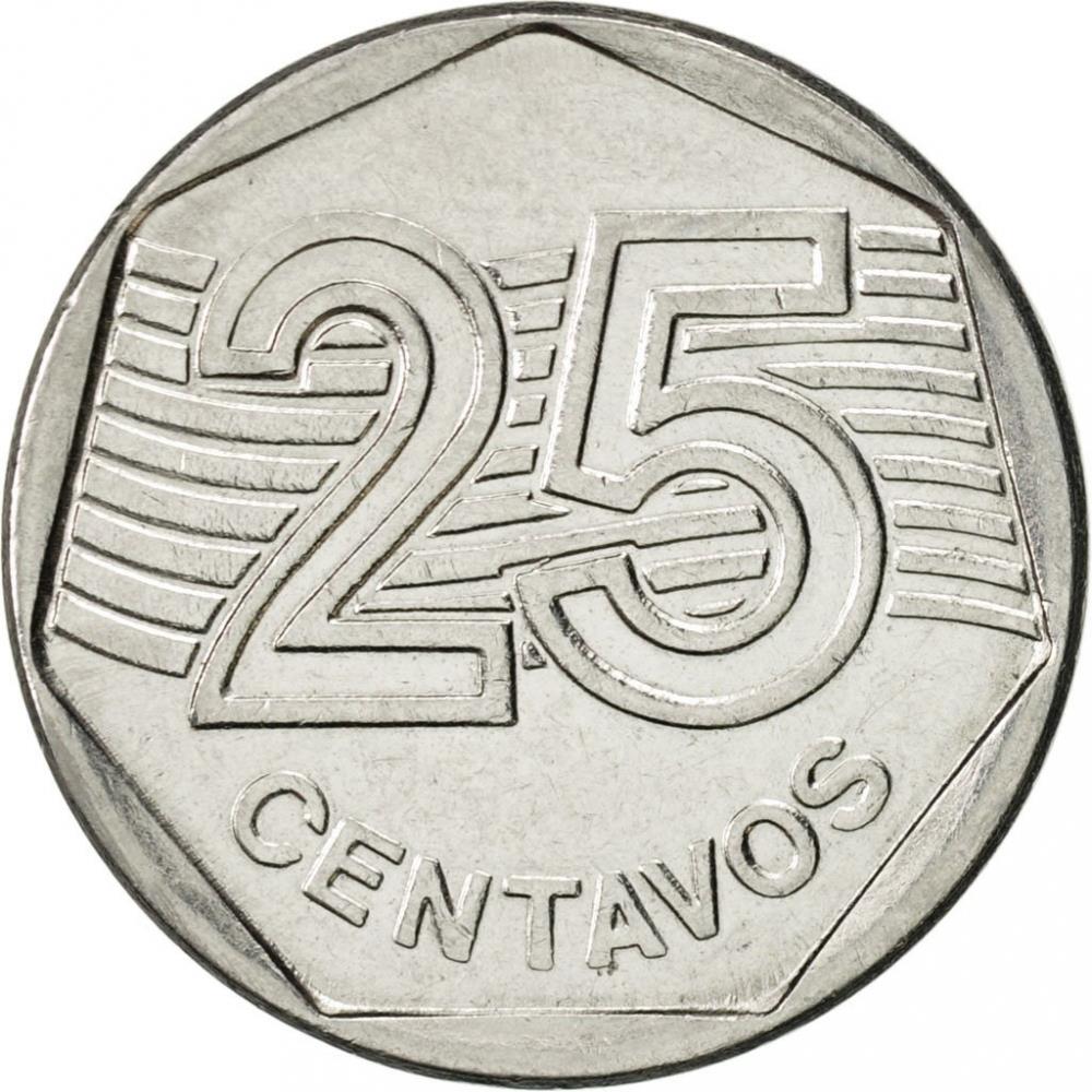 Brazil 25 Centavos Coin KM634 1994 - 1995