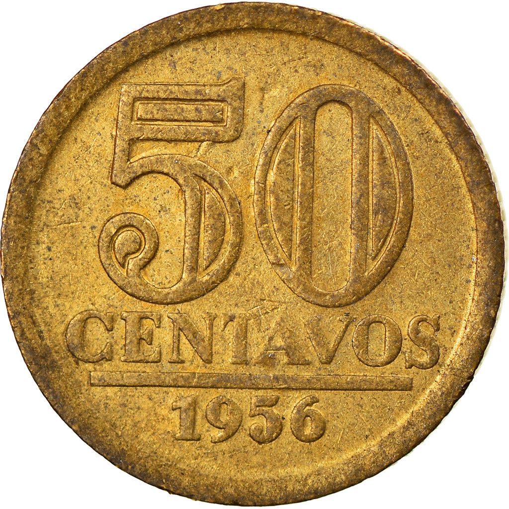 Brazil | 50 Centavos Coin | KM566 | 1956