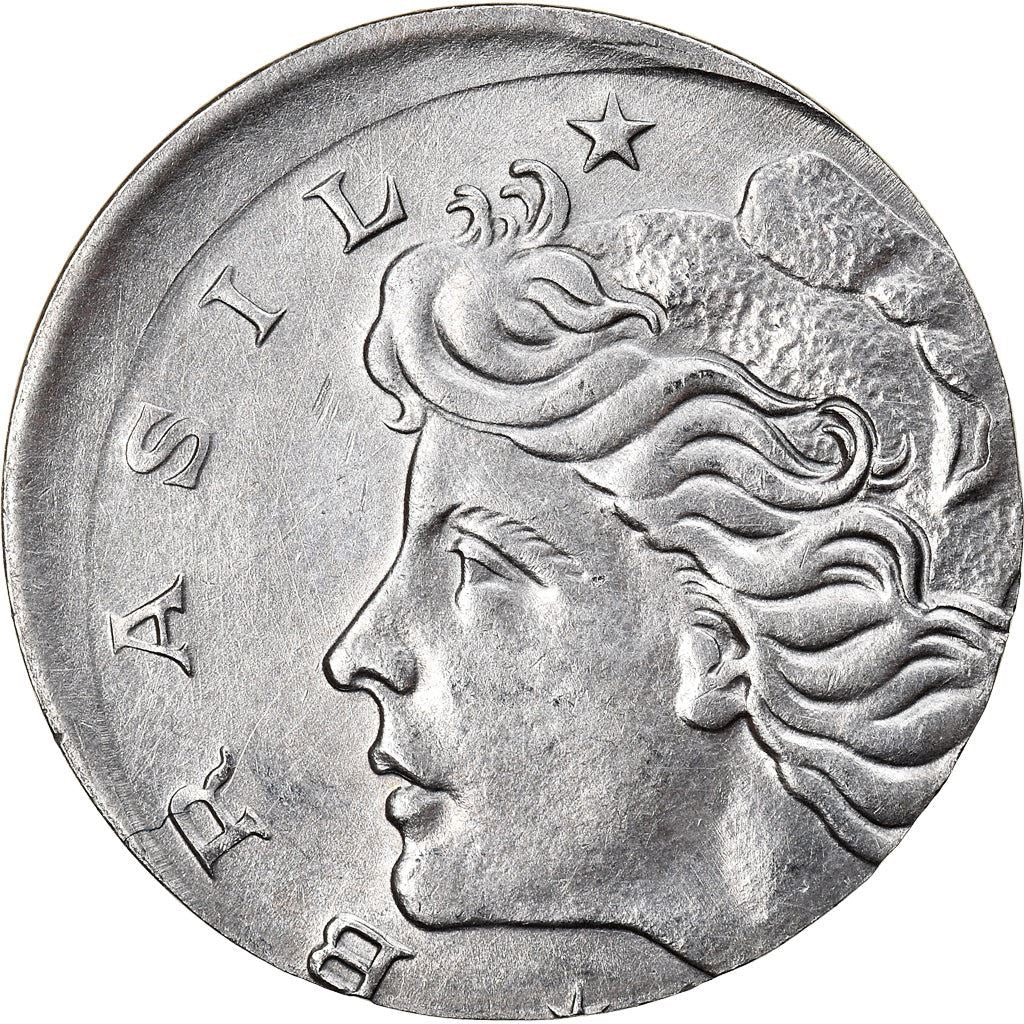 Brazilian 5 Centavos Coin | KM577.2 | Brazil's effigy of Liberty | 1969 - 1975