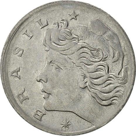 Brazilian 5 Centavos Coin | KM577.2 | Brazil's effigy of Liberty | 1969 - 1975