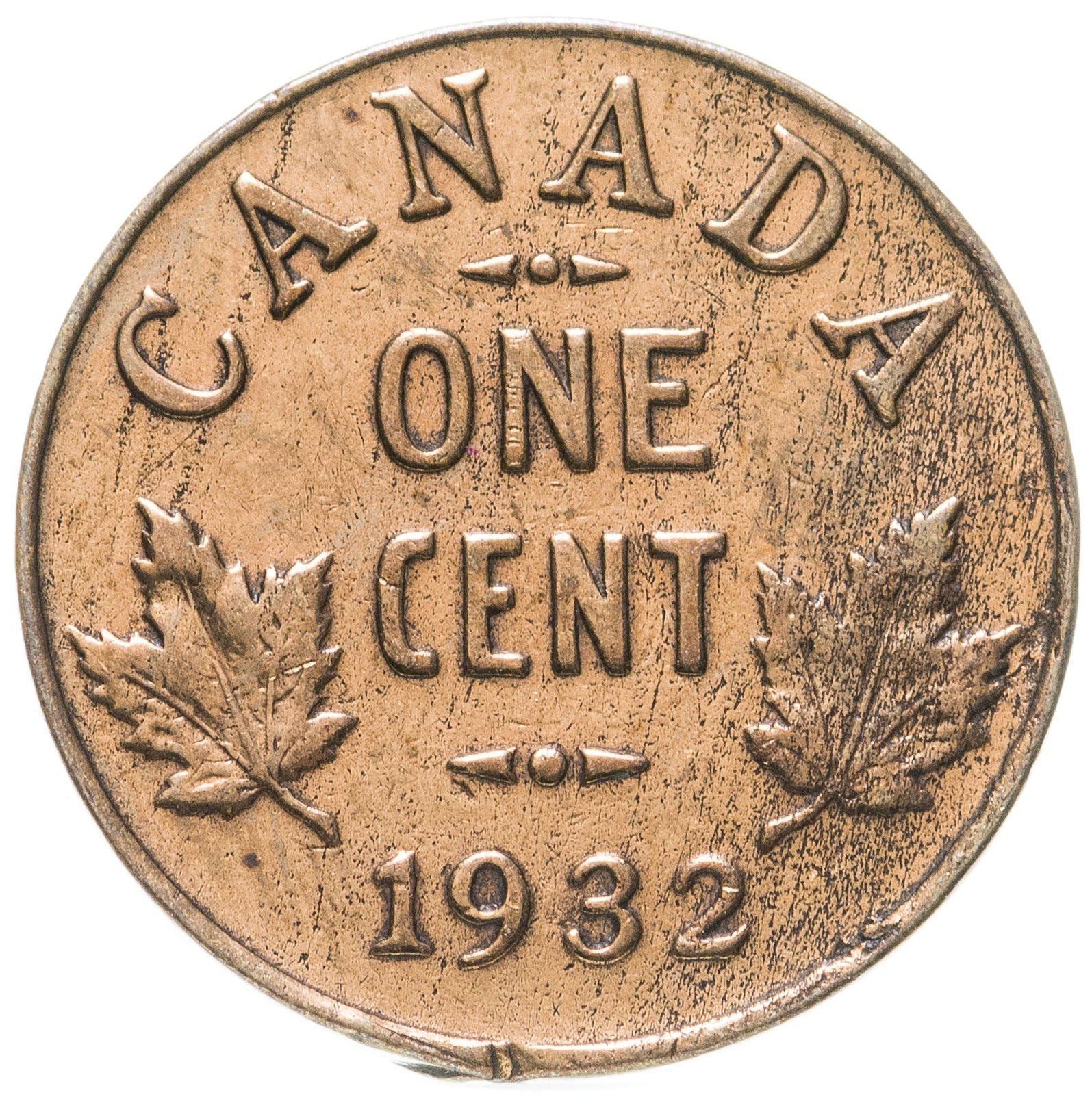 Canada 1 Cent Coin | King George V | KM28 | 1920 - 1936