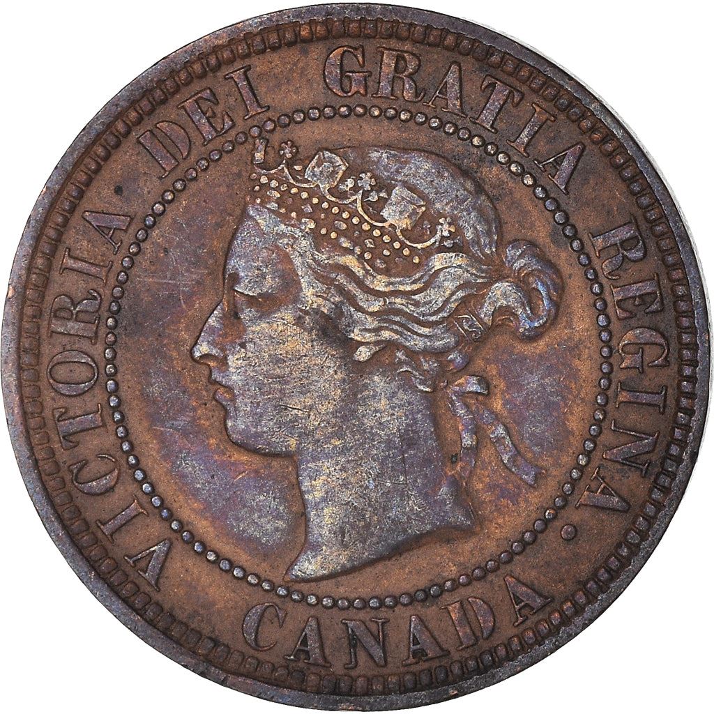 Canada 1 Cent Coin | Queen Victoria | KM7 | 1876 - 1901