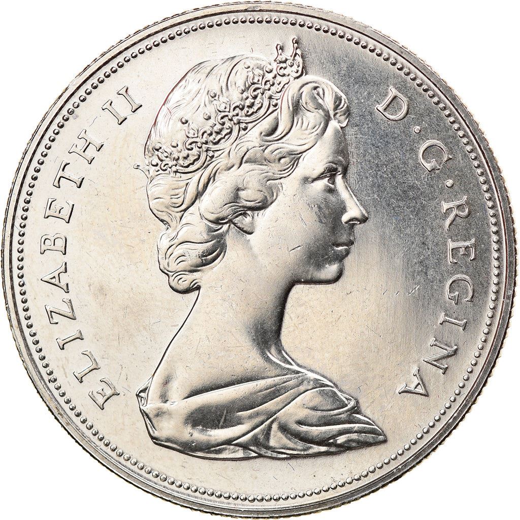 Canada 1 Dollar Coin | Queen Elizabeth II | British Columbia | KM79 | 1971