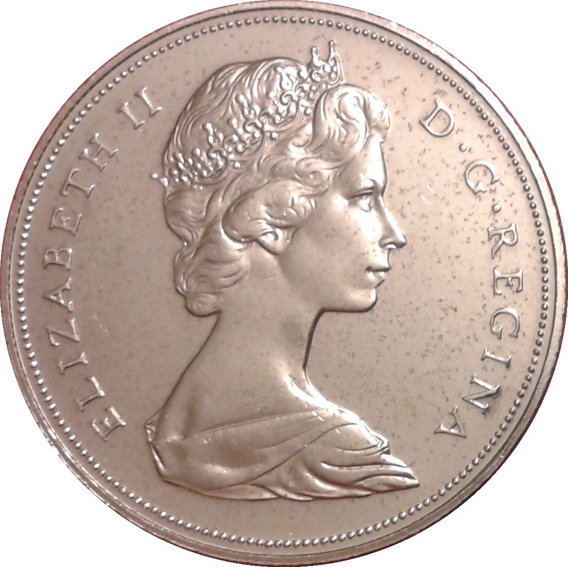 Canada 1 Dollar Coin | Queen Elizabeth II | British Columbia | KM79 | 1971