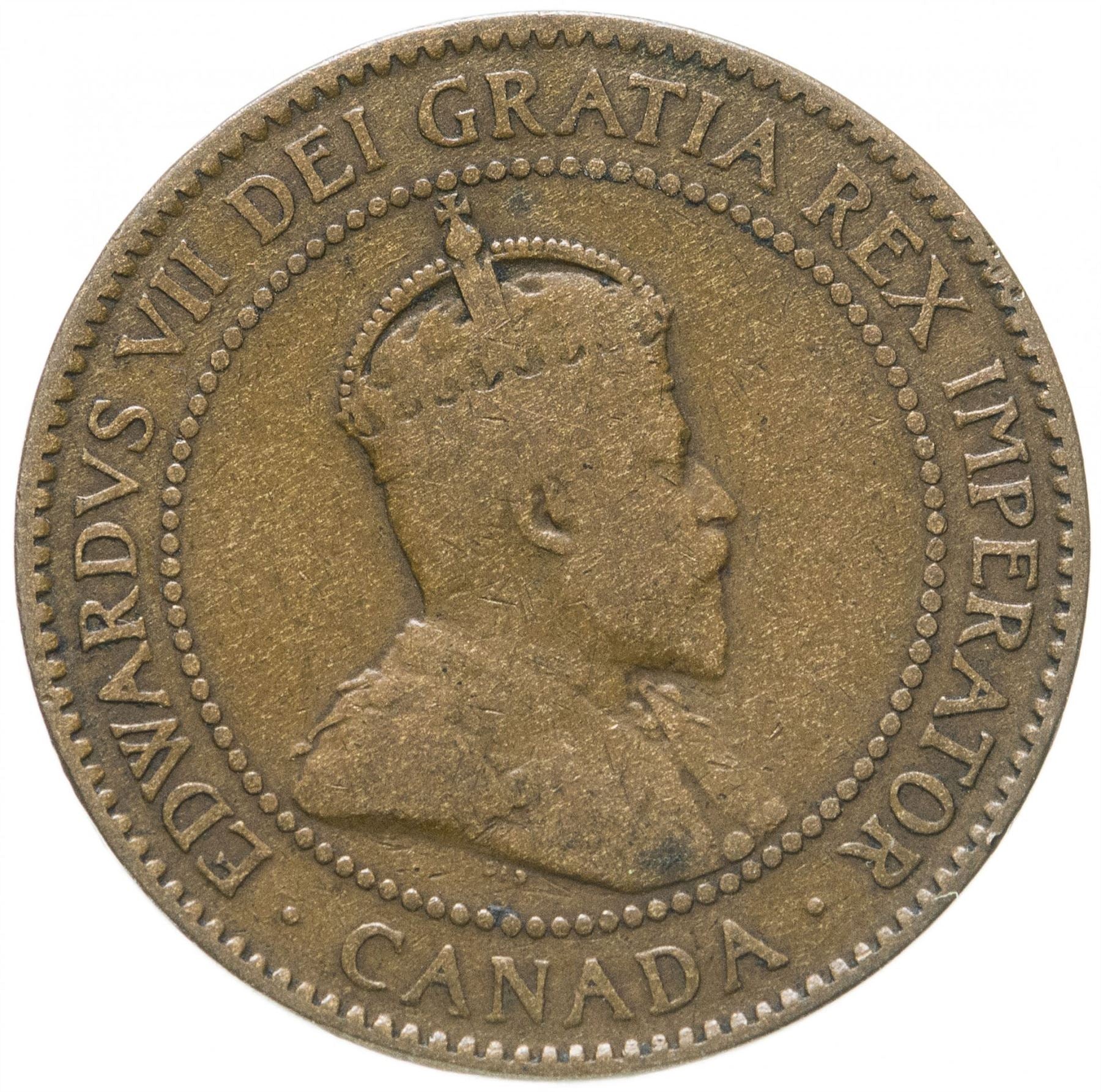 Canada Coin Canadian 1 Cent | King Edward VII | KM8 | 1902 - 1910