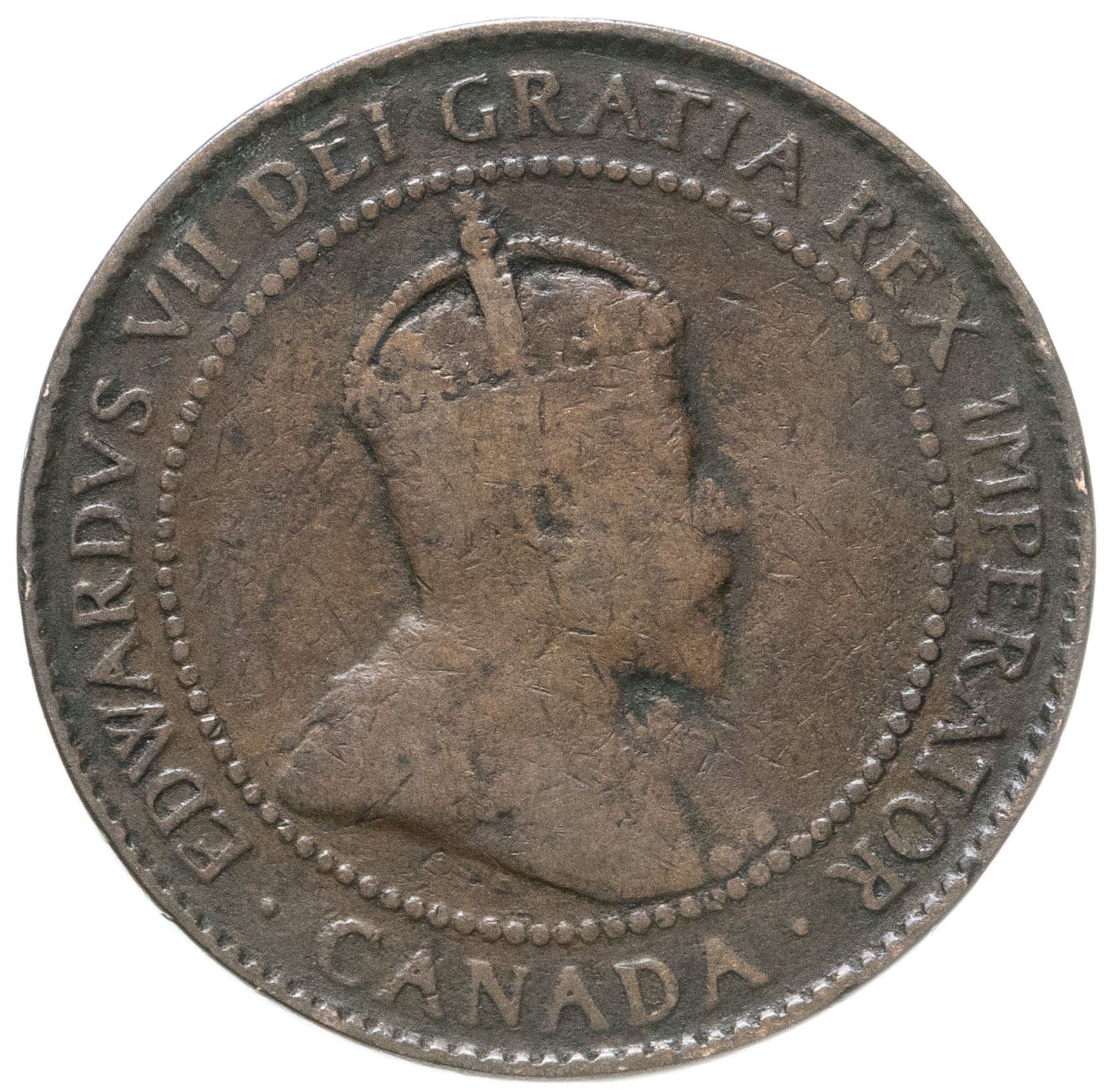 Canada Coin Canadian 1 Cent | King Edward VII | KM8 | 1902 - 1910