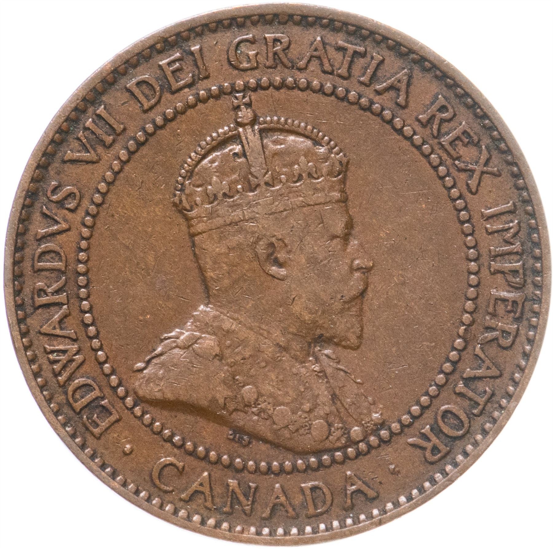 Canada Coin Canadian 1 Cent | King Edward VII | KM8 | 1902 - 1910