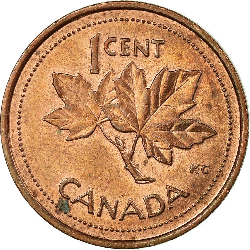 Canada Coin Canadian 1 Cent | Queen Elizabeth II | Golden Jubilee | Maple Leaf | KM445 | 2002