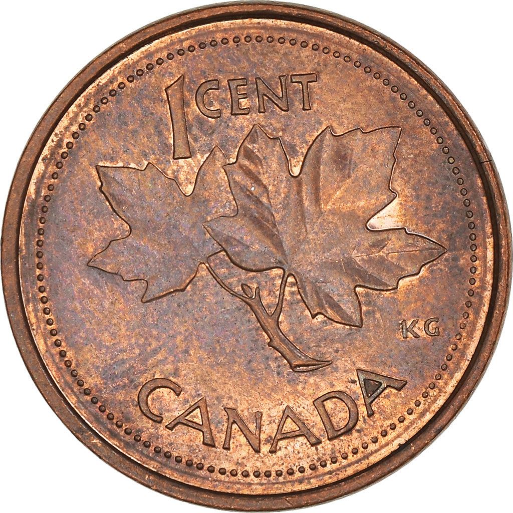 Canada Coin Canadian 1 Cent | Queen Elizabeth II | Golden Jubilee | Maple Leaf | KM445 | 2002