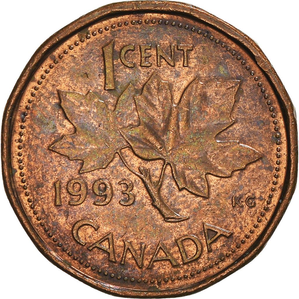 Canada Coin Canadian 1 Cent | Queen Elizabeth II | Maple Leaf | KM181 | 1990 - 1996