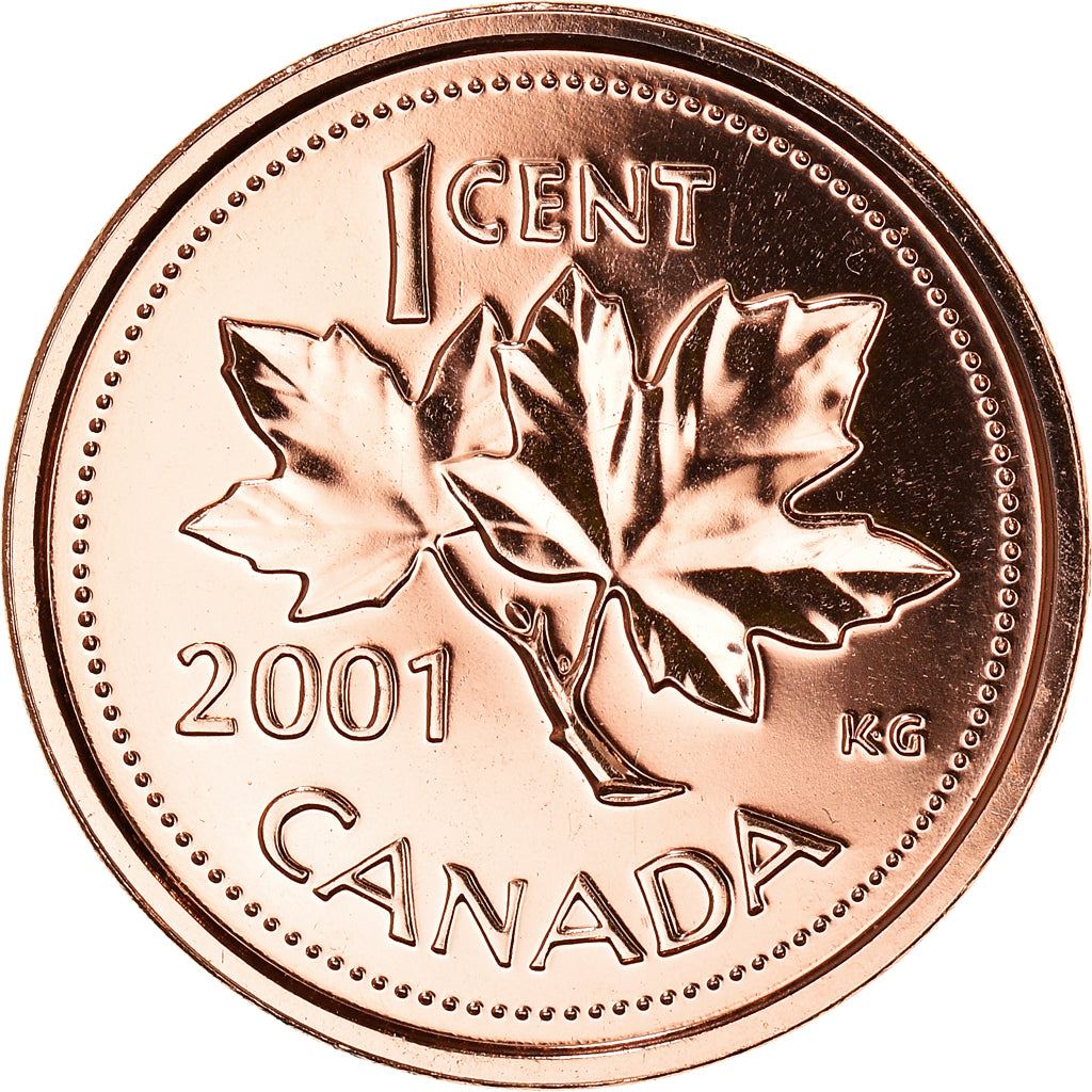 Canada Coin Canadian 1 Cent | Queen Elizabeth II | Maple Leaf | KM289 | 1997 - 2003